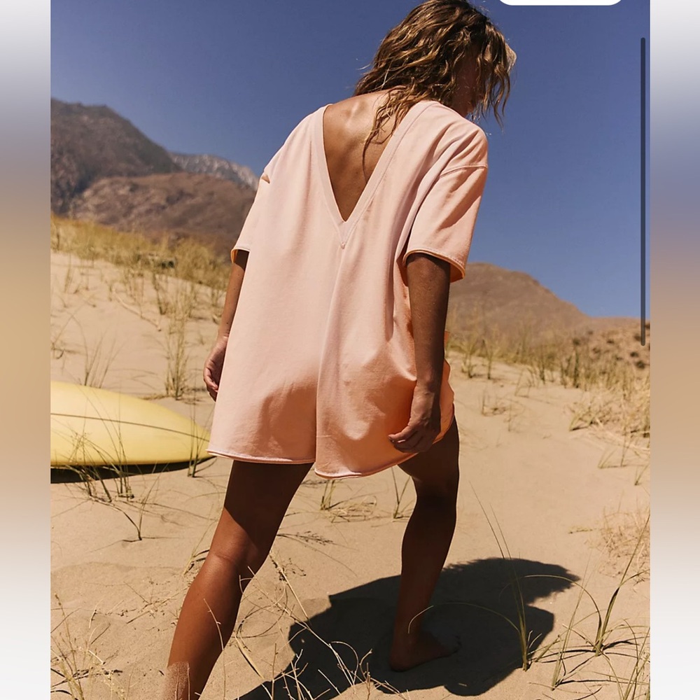 NWT FP Free People Movement Hot Shot Shorts Romper Onesie - Morning Sunshine - Picture 3 of 10
